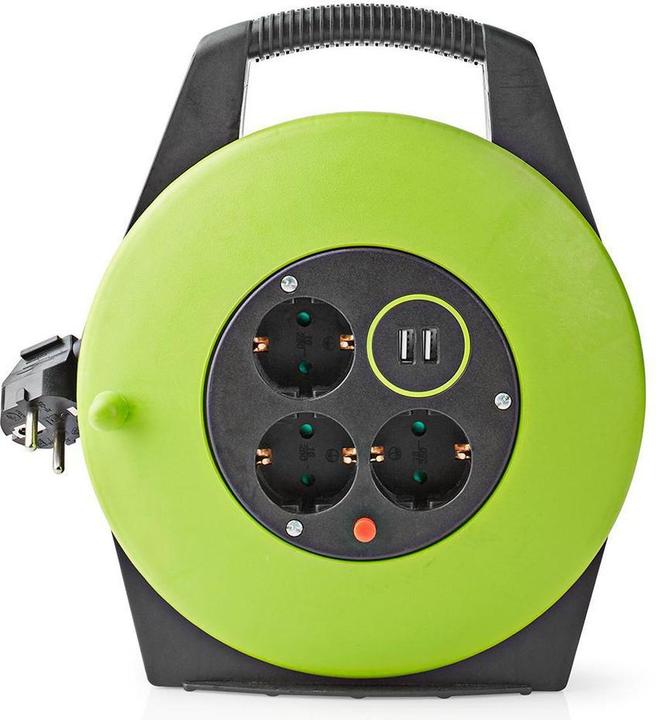Actual product image Nedis Cable reel | earthing contact | 10.0 m | 3000 W | 16 A | type of earthing: side contacts | 230 V A (10 m, 1.50 mm²)