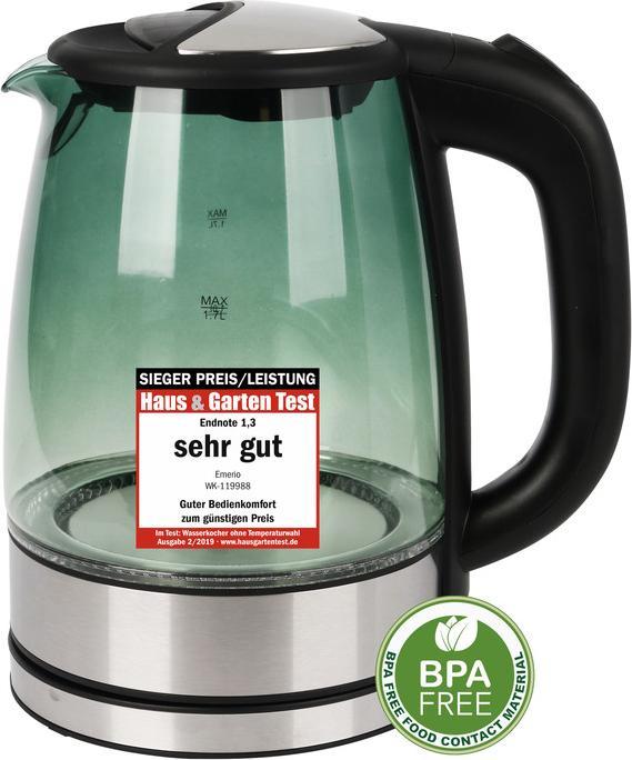 Productafbeelding Emerio Waterkoker 1,7 liter snoerloos ontwerp (1.70 l)