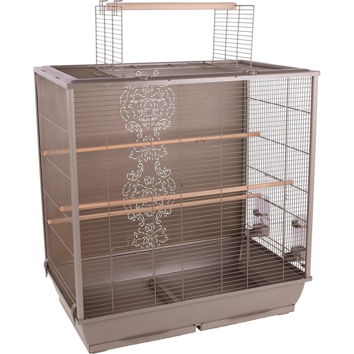Meilleurs prix pour Flamingo Parkietenkooi Ibis â€“ Taupe, 78 Ã— 48 Ã— 81,5 cm Duurzaam, Praktisch & Stijlvol!, Volière + cage
