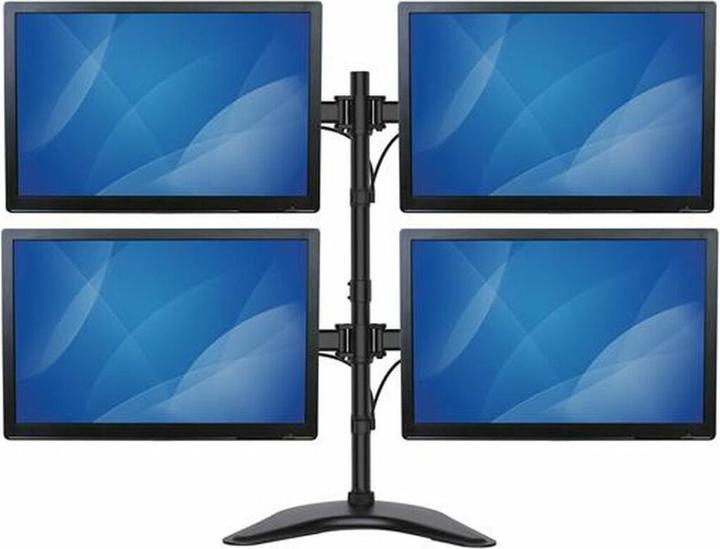 Actual product image StarTech Quad monitor stand - Swivel - Adjustable 4 monitor stand - For VESA monitors up to 2... (Table, 27", 8 kg)