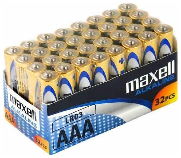 Immagine prodotto Maxell Batteria AAA (32 pz., AAA / LR03 / Micro / R03 / AM4 / MN2400 / KR03)