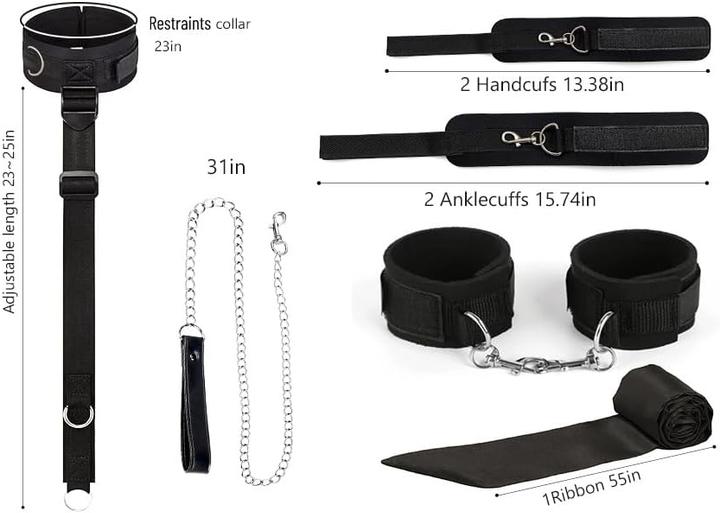 Immagine prodotto Aclouddates Bondage-Set mit Halsband & Handschellen