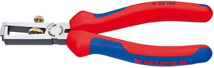 Immagine prodotto Knipex Pinza spelacavi con molla di apertura universale 11 02 160 SB (160 mm)