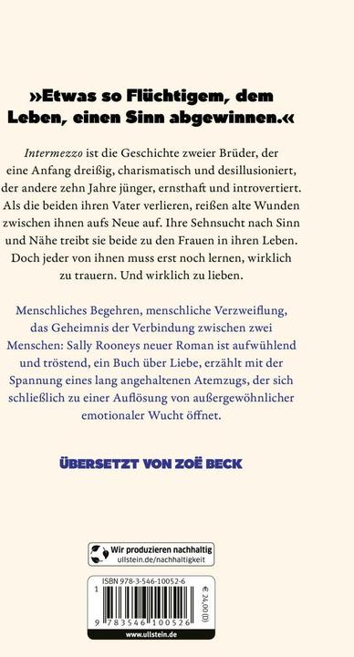 Produktbild Intermezzo (Deutsch, Sally Rooney, 2024)