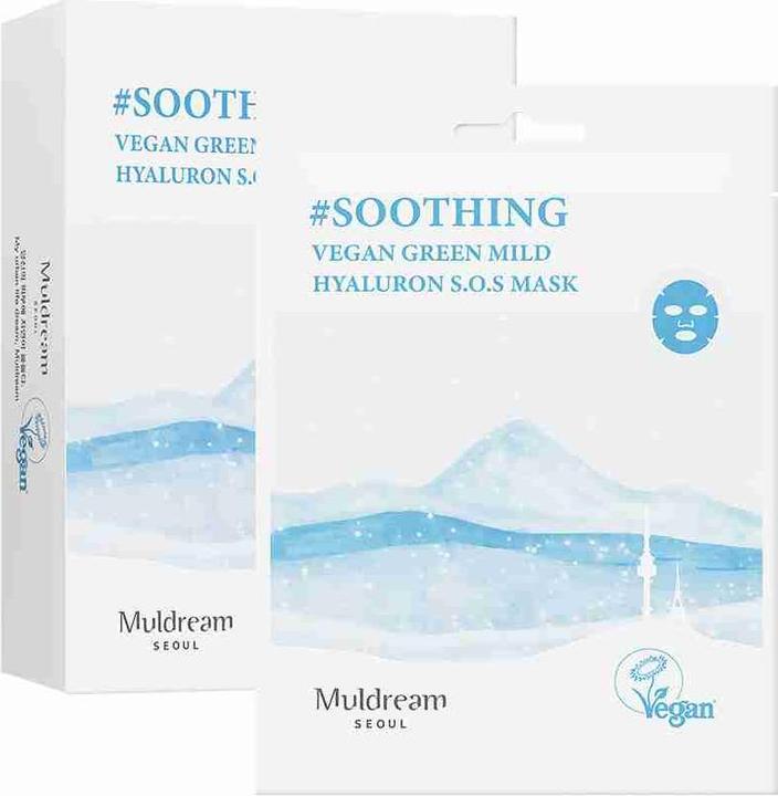 Actual product image Muldream Vegan Green Mild Hyaluron S.O.S Mask