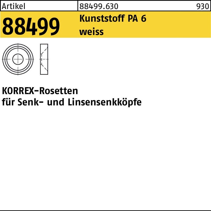 Actual product image Dubo Rosette R 88499 KORREX (100 x)