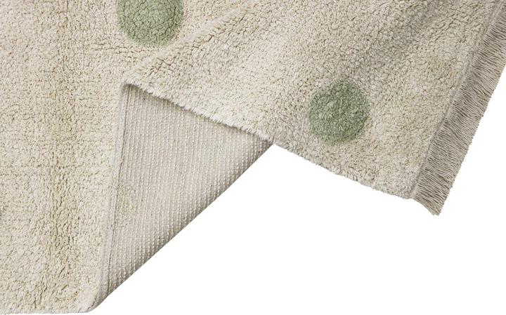 Actual product image Lorena Canals Teppich Hippy Dots Olive (120 x 160 cm)