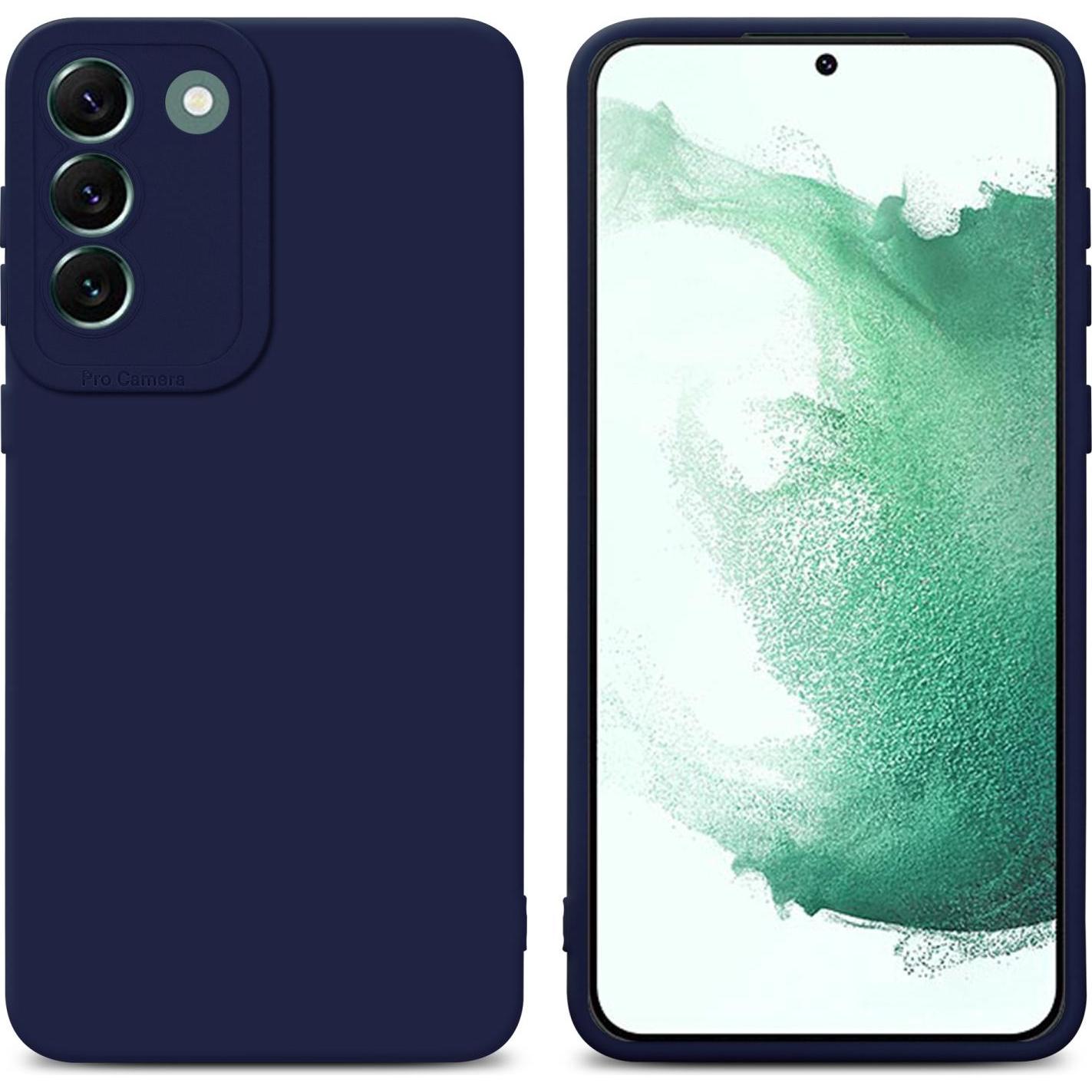 Cadorabo Hülle für Samsung Galaxy S22 PLUS im TPU Fluid LM162 Style (Samsung Galaxy S22+), Smartphone Hülle, Blau