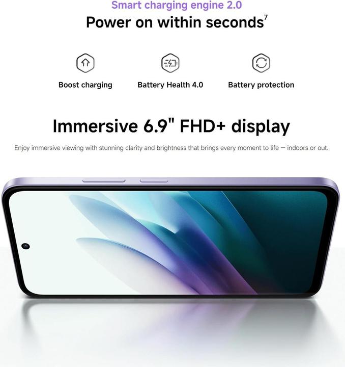 Produktbild Xiaomi Redmi 15 4G (256 GB, Titan Gray, 6.90", Hybrid Dual SIM, 4G)