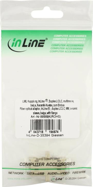 Produktbild InLine LWL Kupplung