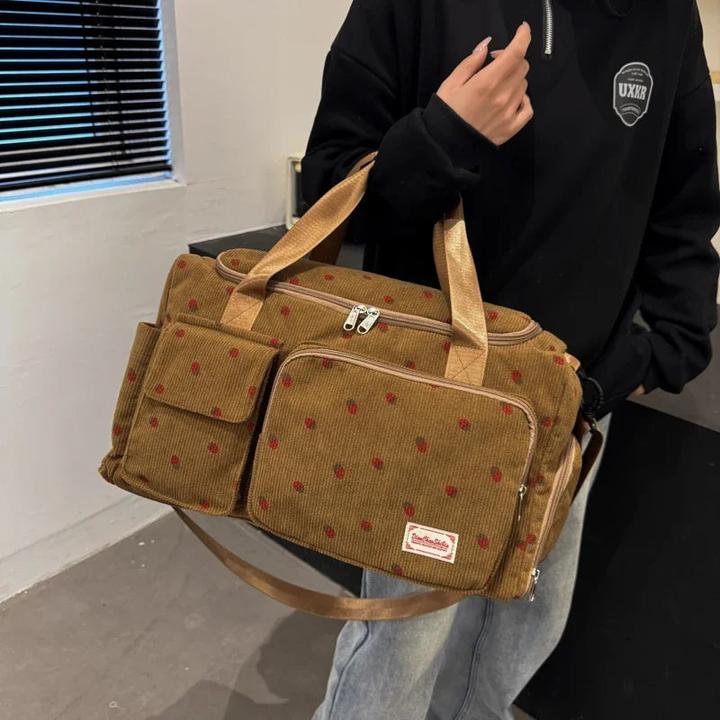 Immagine prodotto Only-Bags.Store Reisetasche aus Cord mit grossem Fassungsvermögen für Handgepäck mit Schuhfach