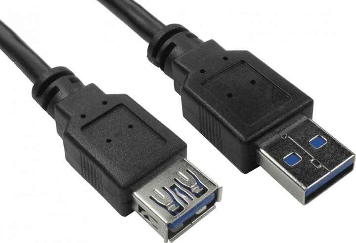 Image du produit Cables Direct USB 3.0 A M - A F BLK 3M (3 m, USB 3.0)