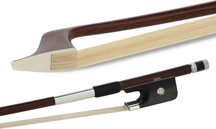 Gewa Student French Model Double Bass Bow with Ebony Frog and Pearl Inlay