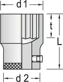 Actual product image Gedore 32 24 socket wrench insert UDProfil (24 mm)