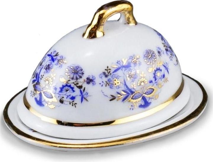 Actual product image Reutter 001.679/5 - Meat plate with cover "Blue Onion", miniature