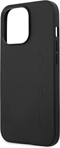 Productafbeelding Mercedes AMG AMHCP14LDOLBK iPhone 14 Pro 6.1" czarny/zwart hardcase Leder Hot Stamped (Apple iPhone 14 Pro)
