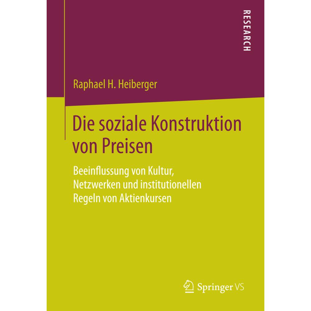 Die soziale Konstruktion von Preisen, Fachbücher