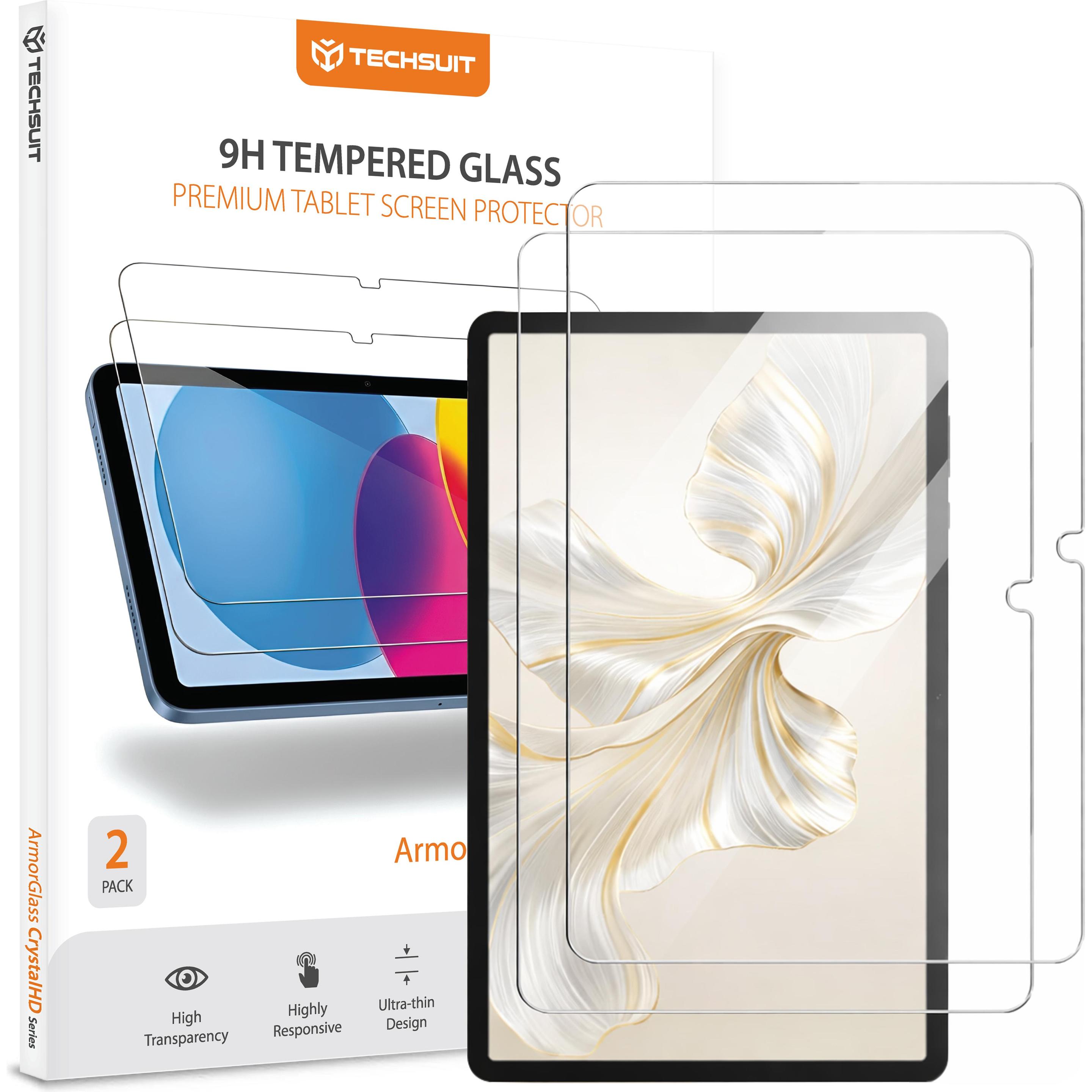 Techsuit - ArmorGlass CrystalHD (2 pack) - Honor Pad 9 - Clear (2 pz., Honor Pad 10, Honor Pad 9), Pellicola tablet