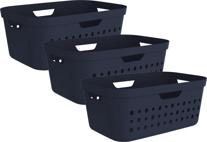 Rotho 3er-Set Wäschekorb Jona 39l (39 l)