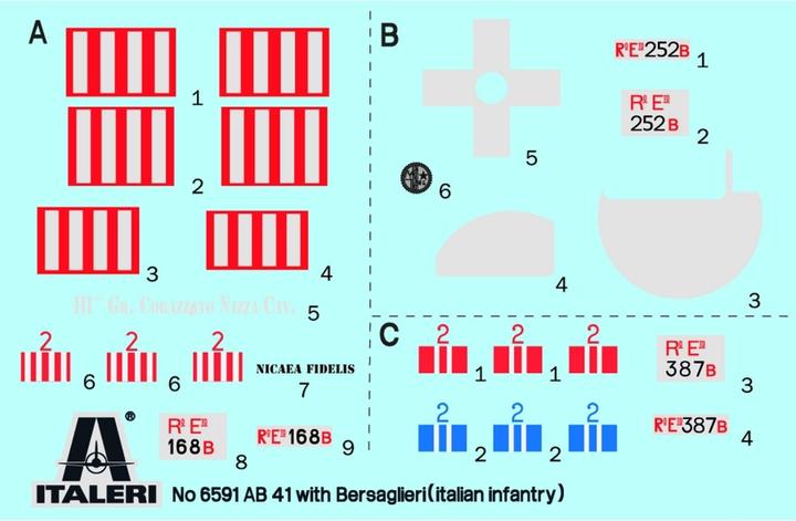 Produktbild 1:35 AB 41 m.Bersaglieri Ital.Infanterie