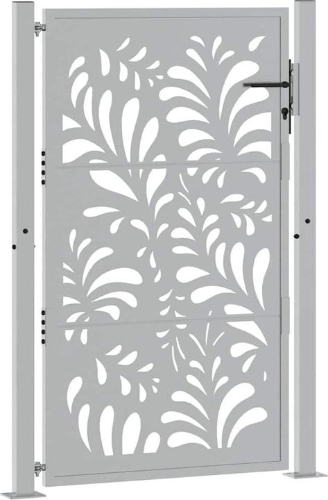 Produktbild VidaXL Gartentor 105x155 cm Wetterfester Stahl Wellen-Design Zauntor