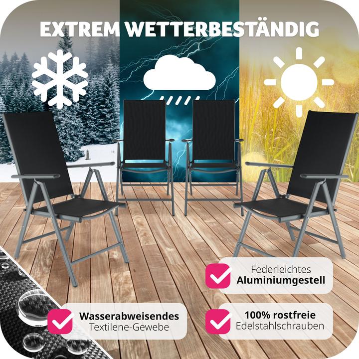 Produktbild tectake Gartenstuhl