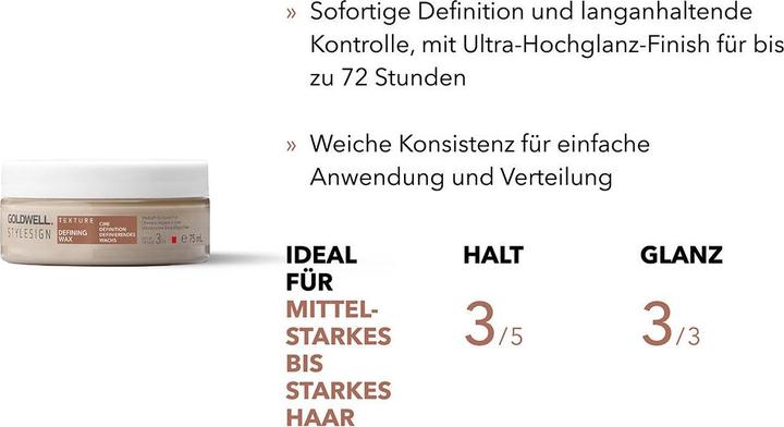 Immagine prodotto Goldwell Cera per la definizione della texture StyleSign (Cera per capelli, 75 ml)