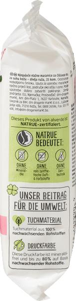 Produktbild dm alverde Reinigungstücher Bio-Wildrose (Reinigungstücher Gesicht)