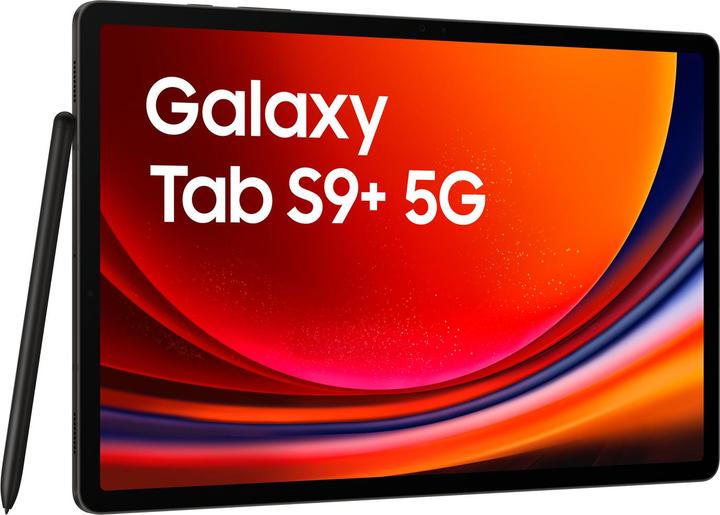Actual product image Samsung Galaxy Tab S9+ (5G, 12.40", 256 GB, Graphite grey)
