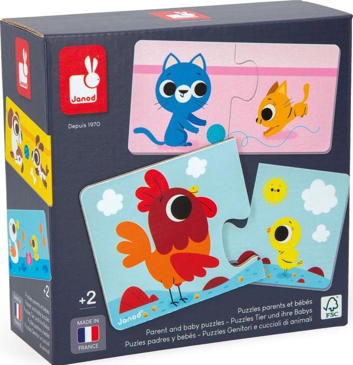 Actual product image Janod Animal puzzle (2 pieces)