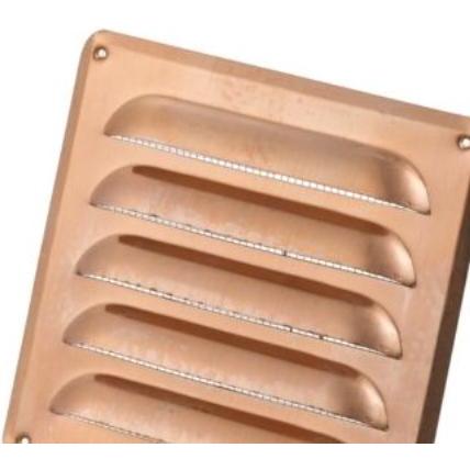 Vink Jalousirist med insektnet 150 x 150 mm, kobber, type 152.1 (803276)