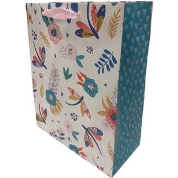 Fresh, Confezione regalo, Matte Dekotasche 35x37x12cm Blumen FRISCH