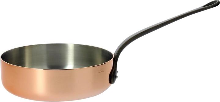 Produktbild de Buyer Inocuivre Sauteuse mit Gusseisengriff (Bratpfanne, Edelstahl, Kupfer, 20 x 18 cm)