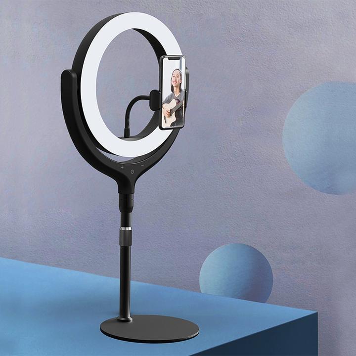 Image du produit Devia Support de téléphone avec lampe LED 40cm (Éclairage annulaire)