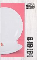 Actual product image La Mer tableware 12 pieces round opal who md