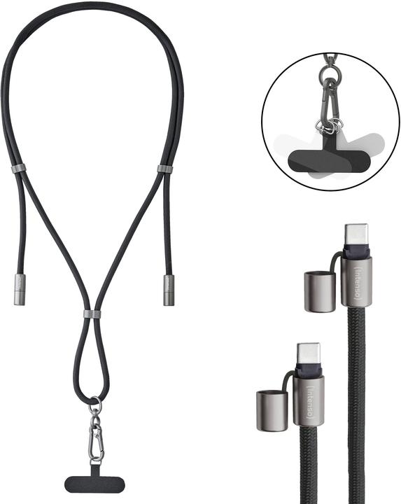 Intenso Cable CABLE USB-C TO USB-C 1.65M/LANYARD BLACK 7991000 (1.65 m)