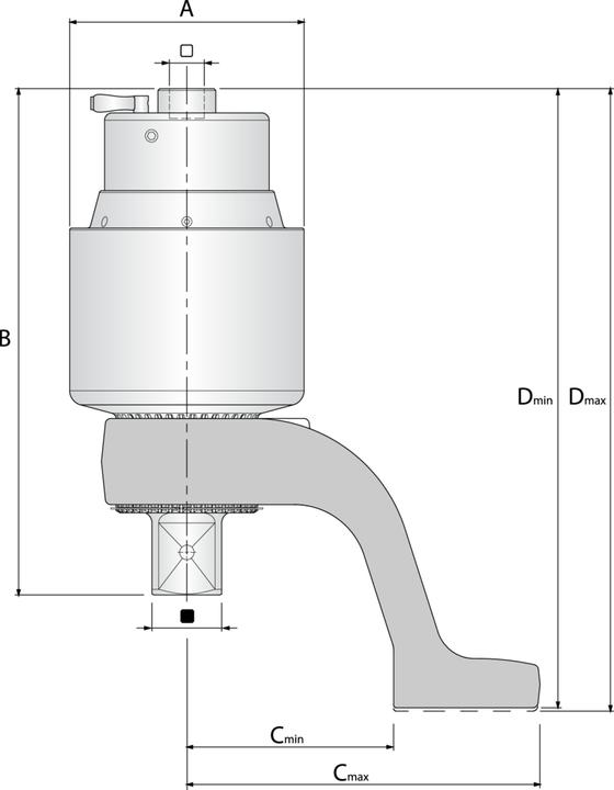Immagine prodotto Gedore Moltiplicatore di coppia DREMOPLUS ALU 8000 Nm (3/4", 420 Nm)