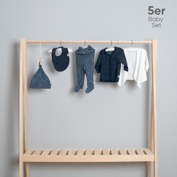 Actual product image TotsTale Premium 5-teiliges Babyset aus Bio-Baumwolle – für Neugeborene – Hose, Mütze, Body u.m. (50, 56, 62, 68)