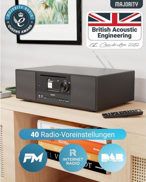 Immagine prodotto Majority Quadriga (DAB, FM, Web radio, Bluetooth, WiFi)