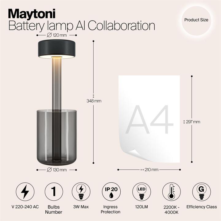 Actual product image Maytoni AI Collaboration (120 lm, G9)