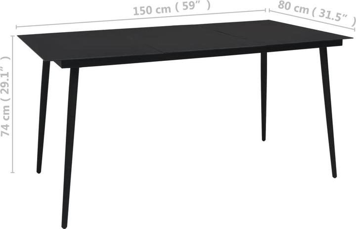 Produktbild vidaXL Essgruppe (190 x 90 x 74 cm)