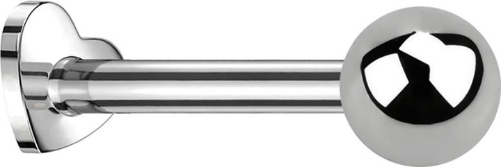 Image du produit Star Piercing Micro Labret Coeur femelle argenté Boule argentée (sans laiton, Titane G23)