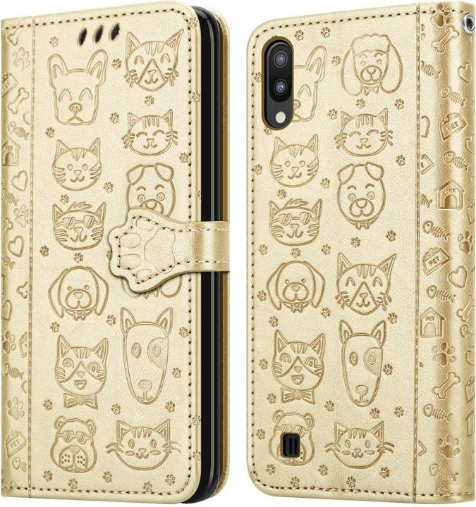 Produktbild Cadorabo Book Hunde & Katzen Cover (Samsung Galaxy A10, Samsung Galaxy M10)