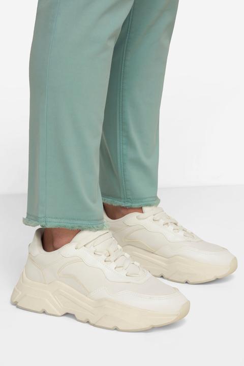 Actual product image Laurasøn 7/8 Slim Pants Slim Fit Fringe Hem Recycled Polyester (50)