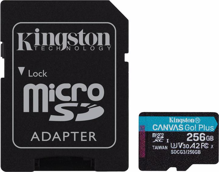 Kingston Tela Vai! Più microSD (256 GB, microSDXC, U3, UHS-I)