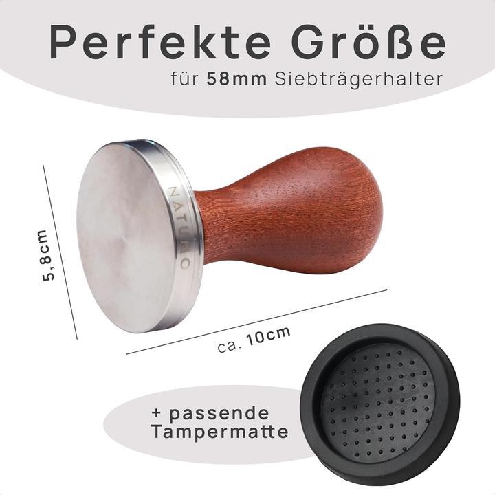 Image du produit Natumo Espresso Tamper Set mit Tampermatte
