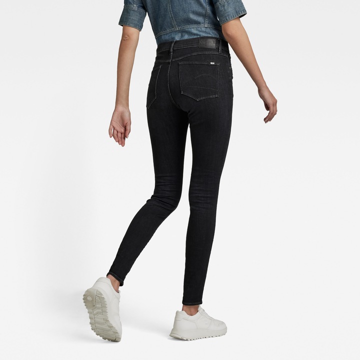 Actual product image G-Star 3301 High Skinny Jeans Superstretch worn in coal (W28/L30)