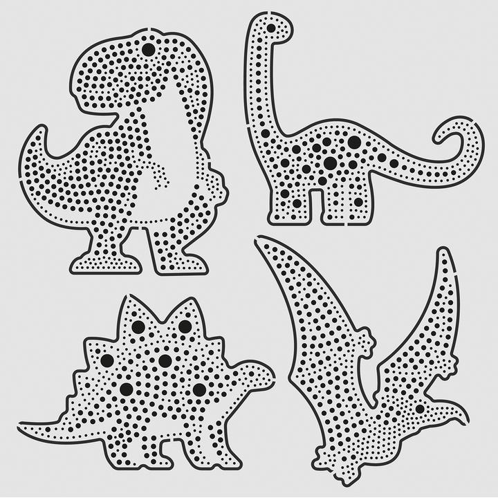 Actual product image Aladine Dot painting set dinosaurs
