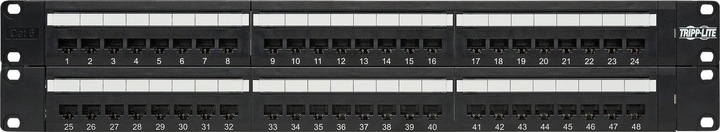 Produktbild Eaton 48-Port 2U Rack-Mount Cat6/Cat5 110 Patch Panel 568B RJ45 Ethernet TAA
