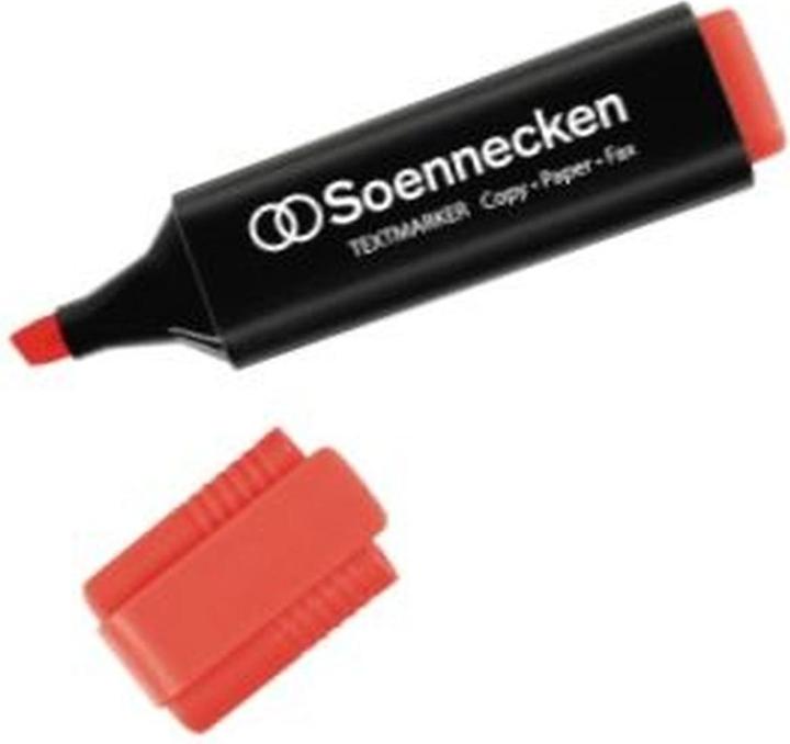 Produktbild Soennecken Textmarker Strichstärke: 2-5 mm Schreibfarbe: rot (Rot, 5 mm, 1 x)